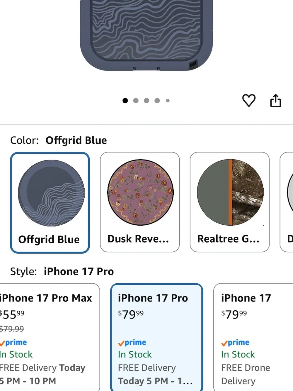OtterBox Defender Series Pro XT iPhone 17 Pro Case - Offgrid Blue (MagSafe). NIB
